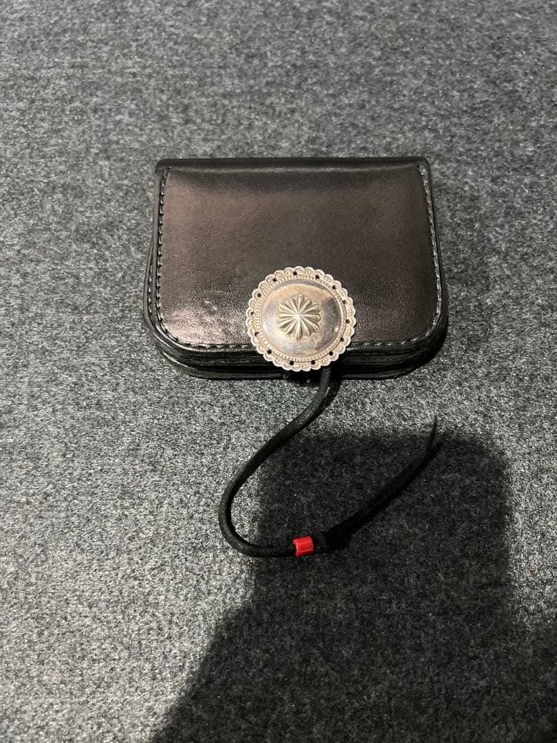 ゴローズ　角型小銭入れ　ブラック tady&king ローズ　K18 チャーム