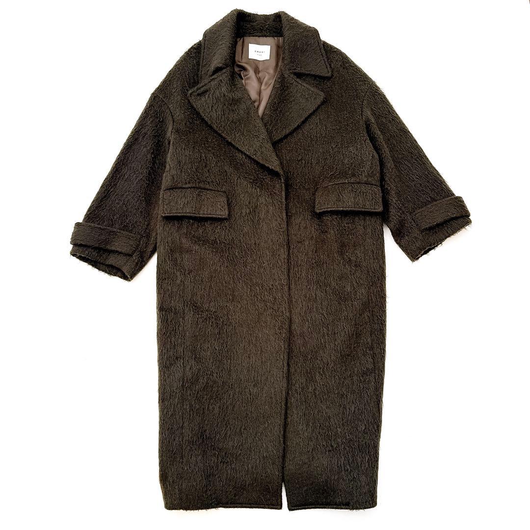 Ameri Vintage 3way oval shaggy coat スミクロ