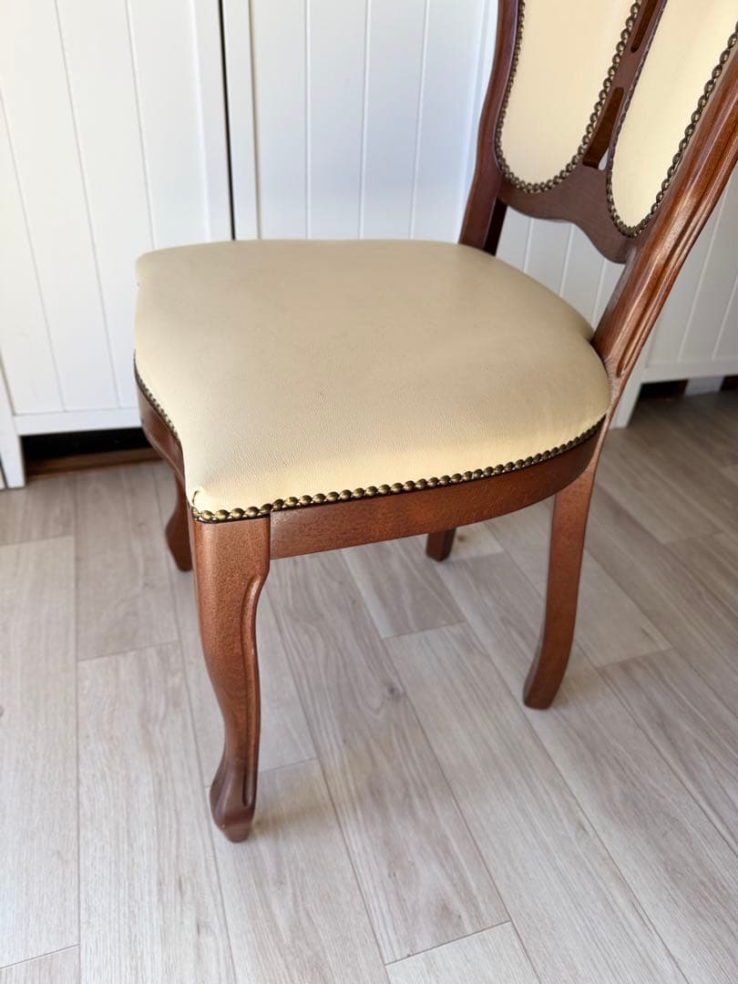 ③ サルタレッリ ダイニングチェア 猫脚チェア 1脚　(4脚同時販売)