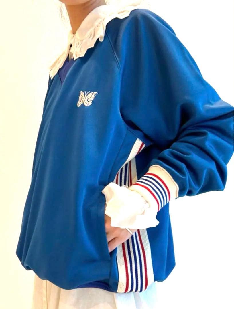 BEAMS BOY × NEEDLES 別注 トラックVネックプルオーバー