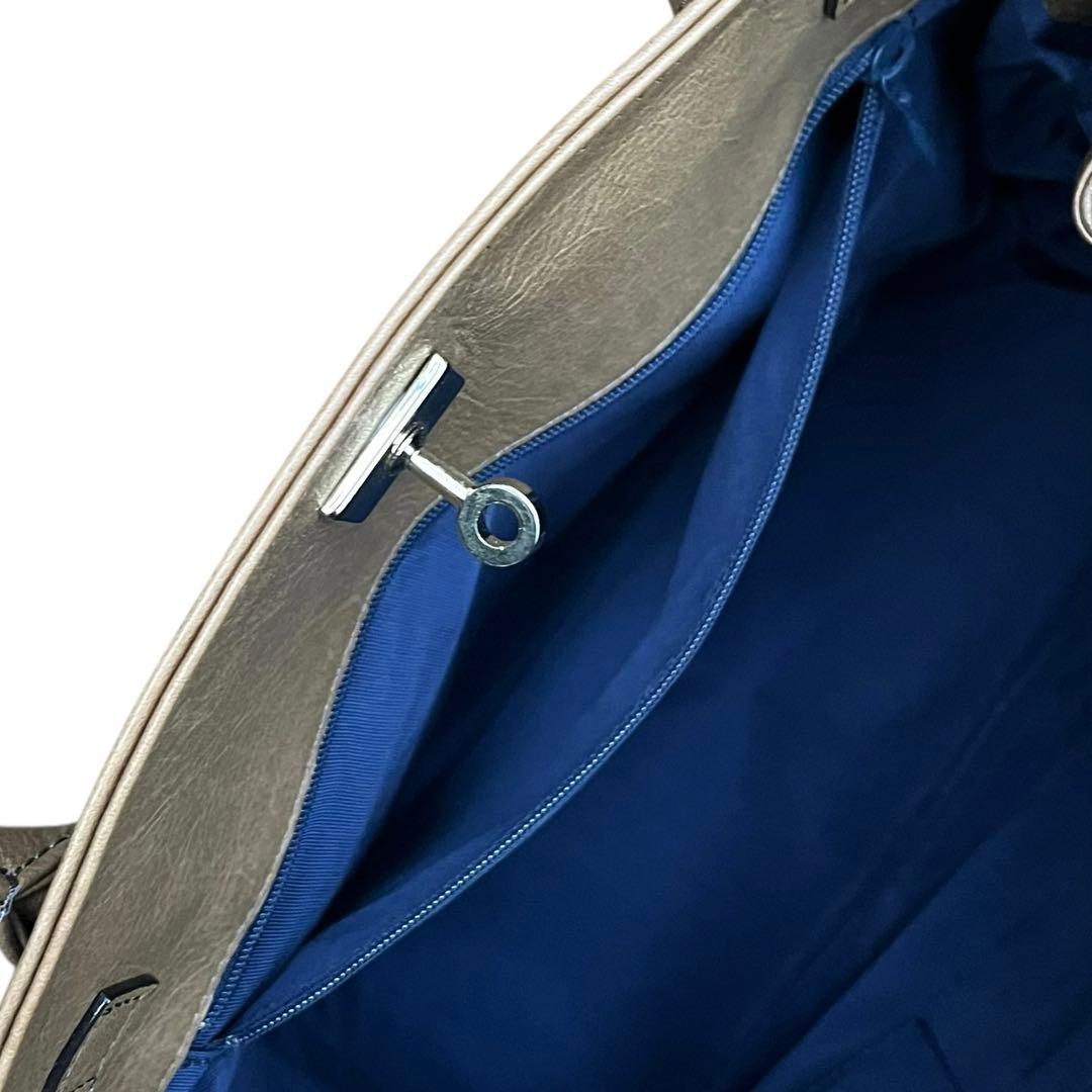 極美品 HAMANO クラッシーアーバントート ミニ ゴールド金具 南京錠 底鋲