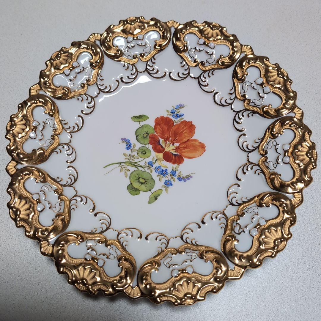 Meissenマイセン窯のキャビネットプレート