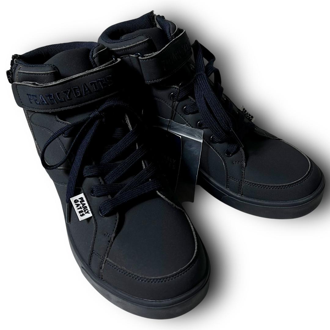 23.5cm パーリーゲイツ オールレザー スパイク ゴルフシューズ