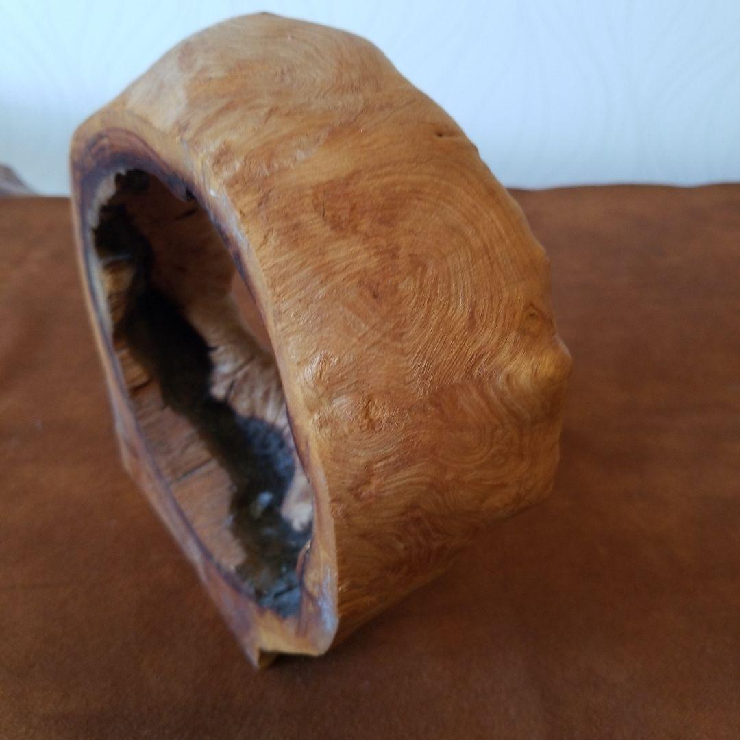 置物オブジェ　欅けやき《全て丸くおさまる》稀少！