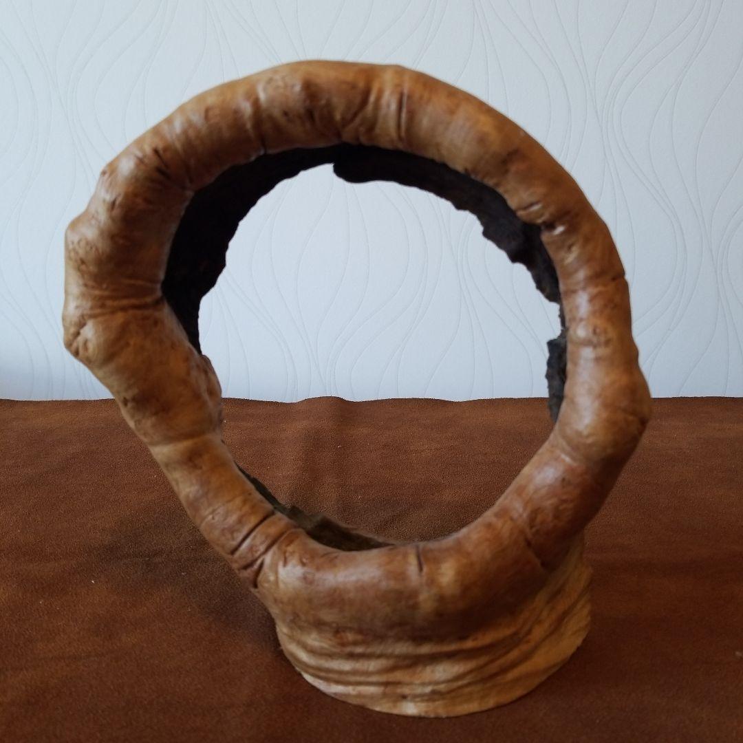 置物オブジェ　欅けやき《全て丸くおさまる》稀少！