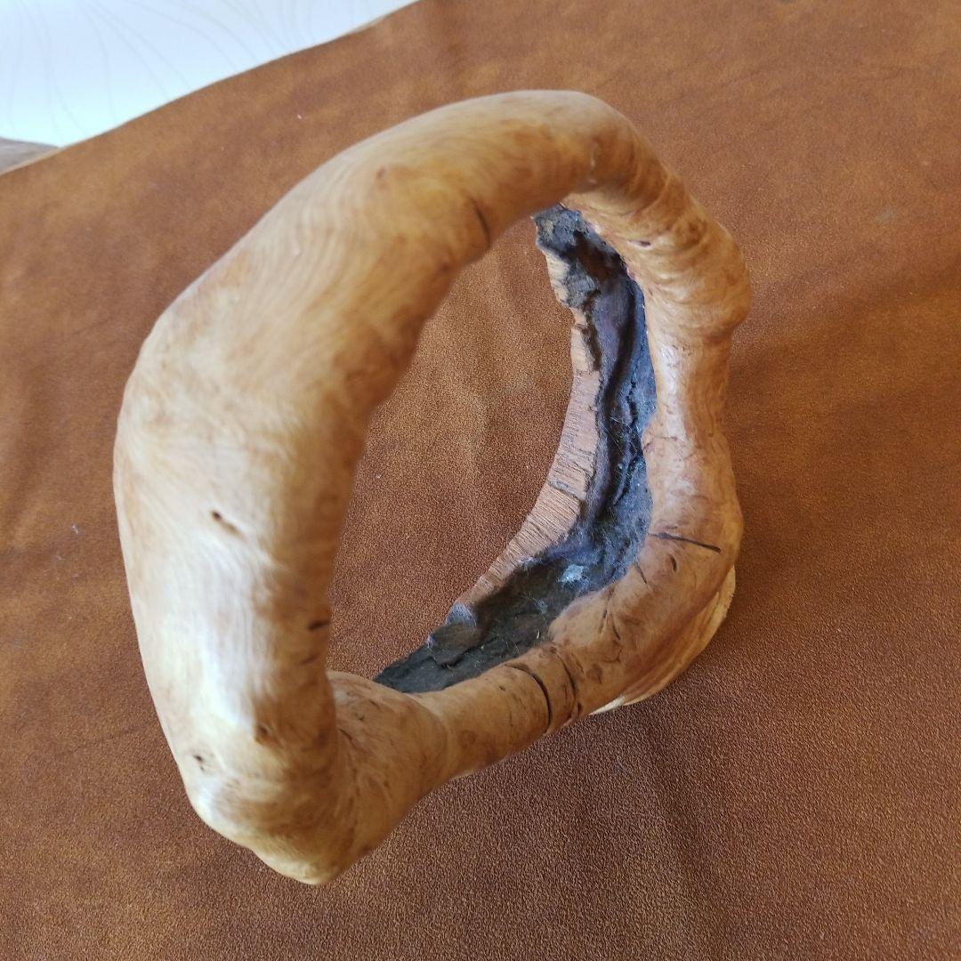 置物オブジェ　欅けやき《全て丸くおさまる》稀少！