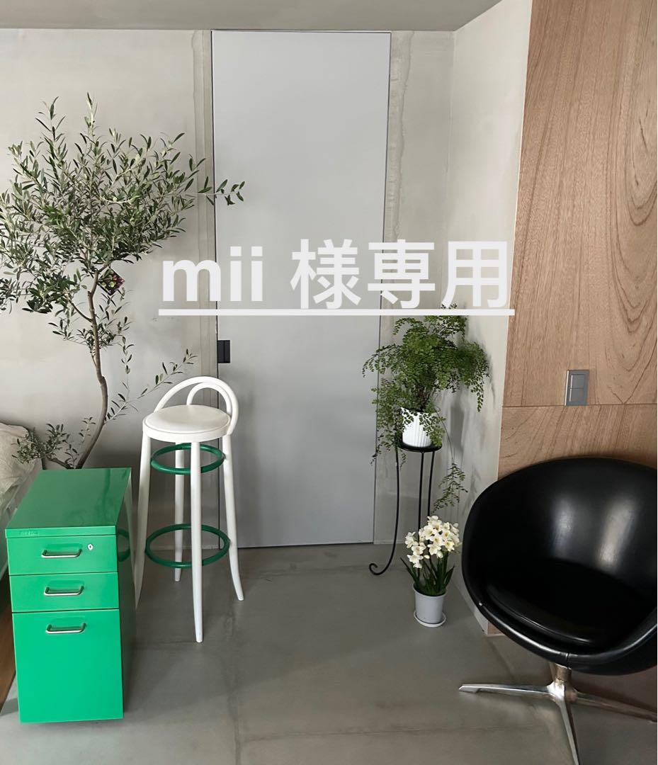 【mii】ESSEN 希少カラー グリーン デスクワゴン 3段収納 鍵付き