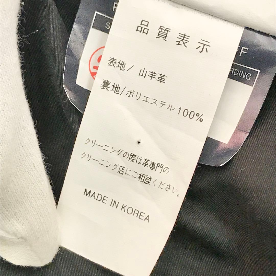 カドヤ レザージャケット 3L ライダース ブラック ロックキャップ S3254