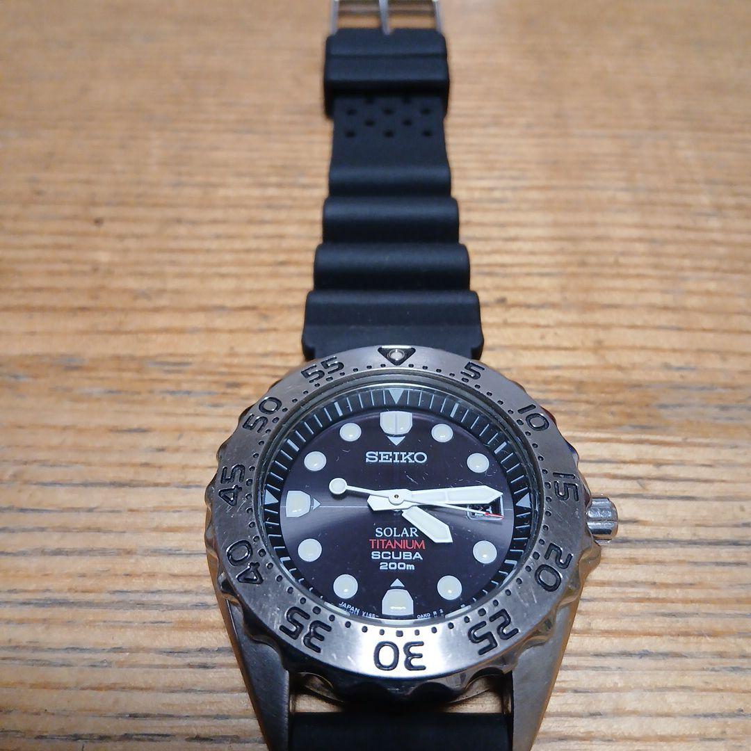ケ*5様 SEIKO 【稼働品】ソーラー　200m ダイバーズウォッチ