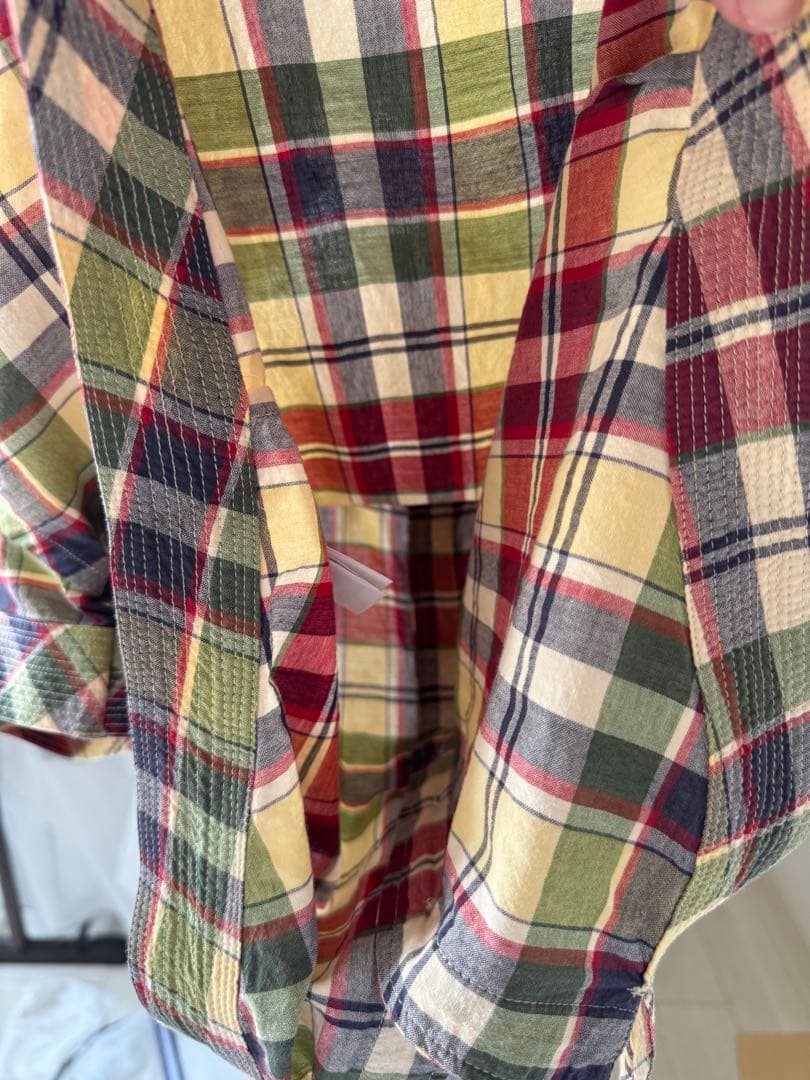 チェック柄 クロップドシャツ＆ロングスカート セット♡写メアップしました 2点S