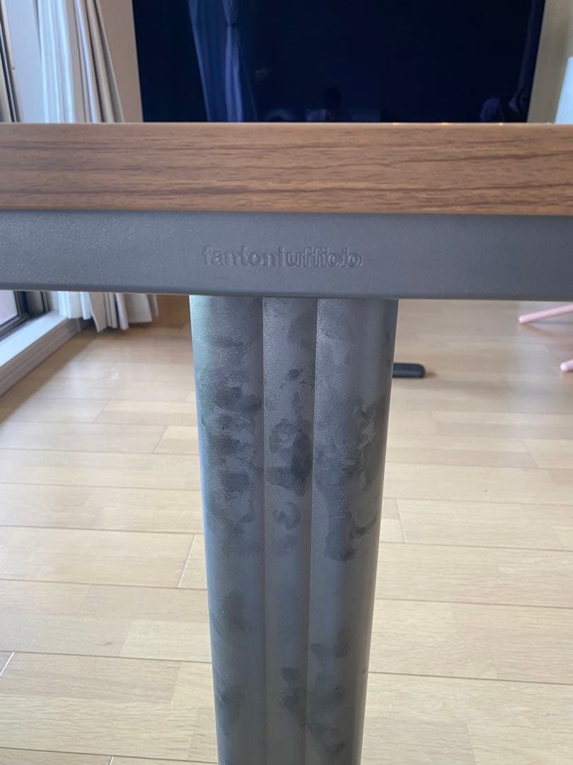 fantoni GLデスク T字脚 ブラック脚 幅160×奥行71×高さ72cm