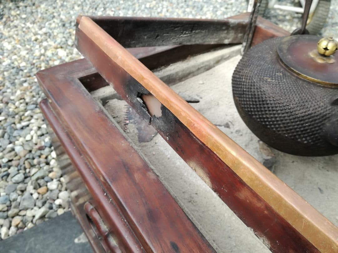 すぐ始められます 囲炉裏 鉄瓶 五徳 火箸 灰均し 引き取り限定 愛知西部 暖炉