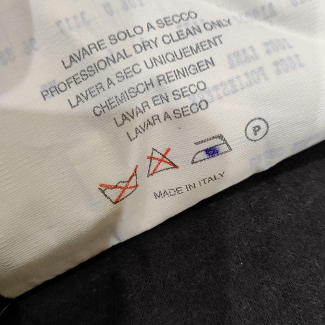 エディモネッティリバーシブルウール混紡 ステンカラーコート 黒50