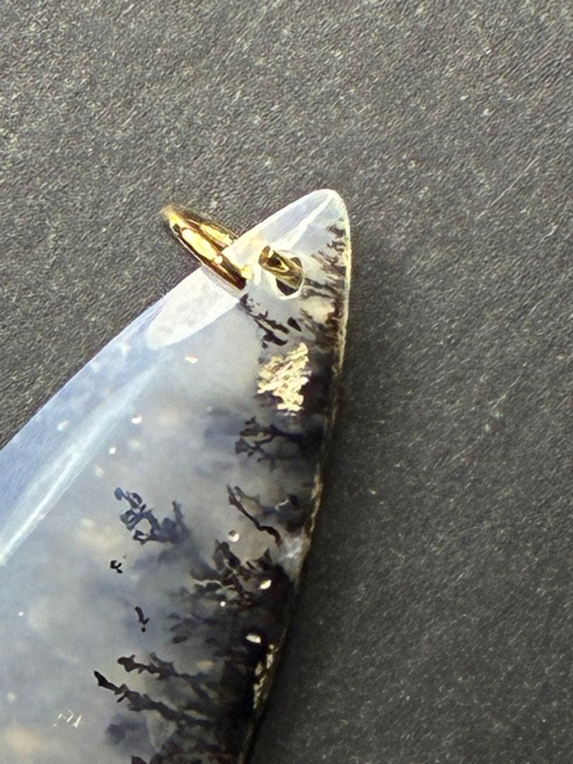 RiSaO＊　14kgf アイリスアゲート ラウンドピアス