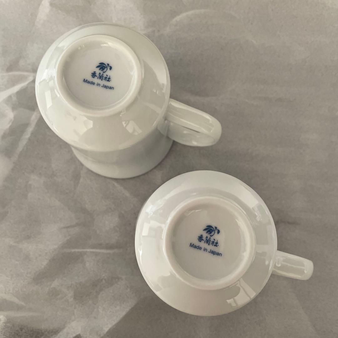 【新品】香蘭社 サムシングブルー ペア マグカップ　ティーポット