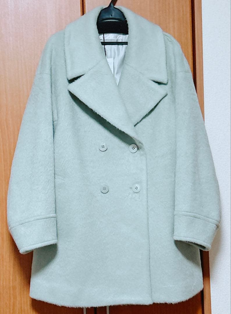 【みかん】新品未使用 LILLIAN CARAT シャギーミドルコート