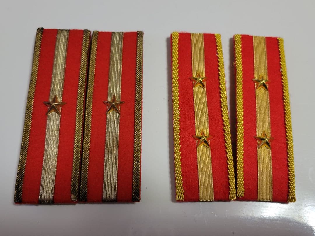 日本陸軍 昭五式 少尉、中尉 肩章&[尊皇討奸]鉢巻きセット 実物 レプリカ