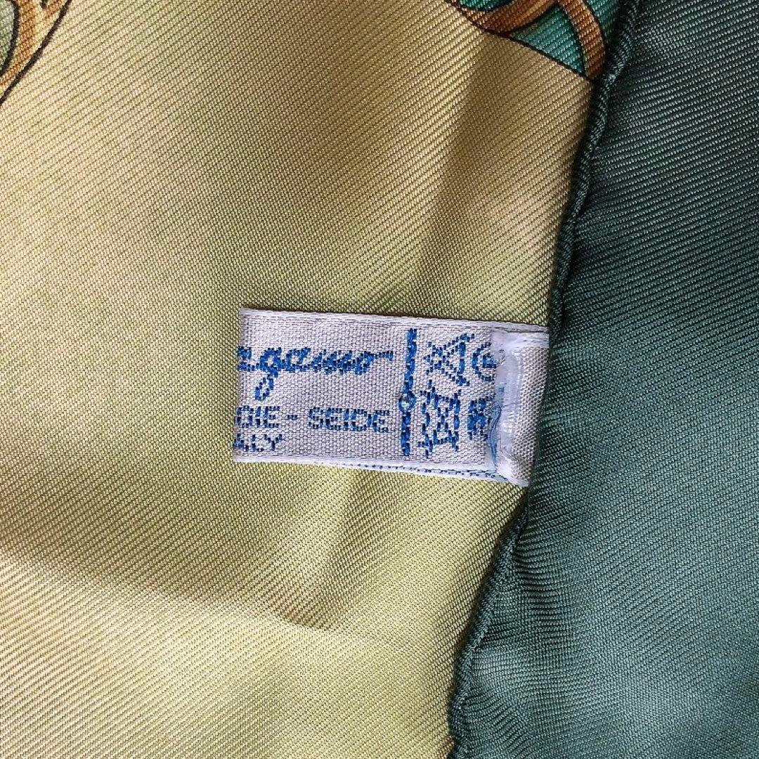 Ferragamo*フェラガモ　大判スカーフ　ヴィンテージ　鳥　オウム　シルク