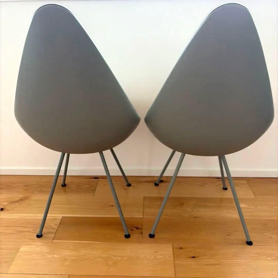 ドロップチェア　しずく型チェア ダイニングチェア デスクチェア ２脚セット