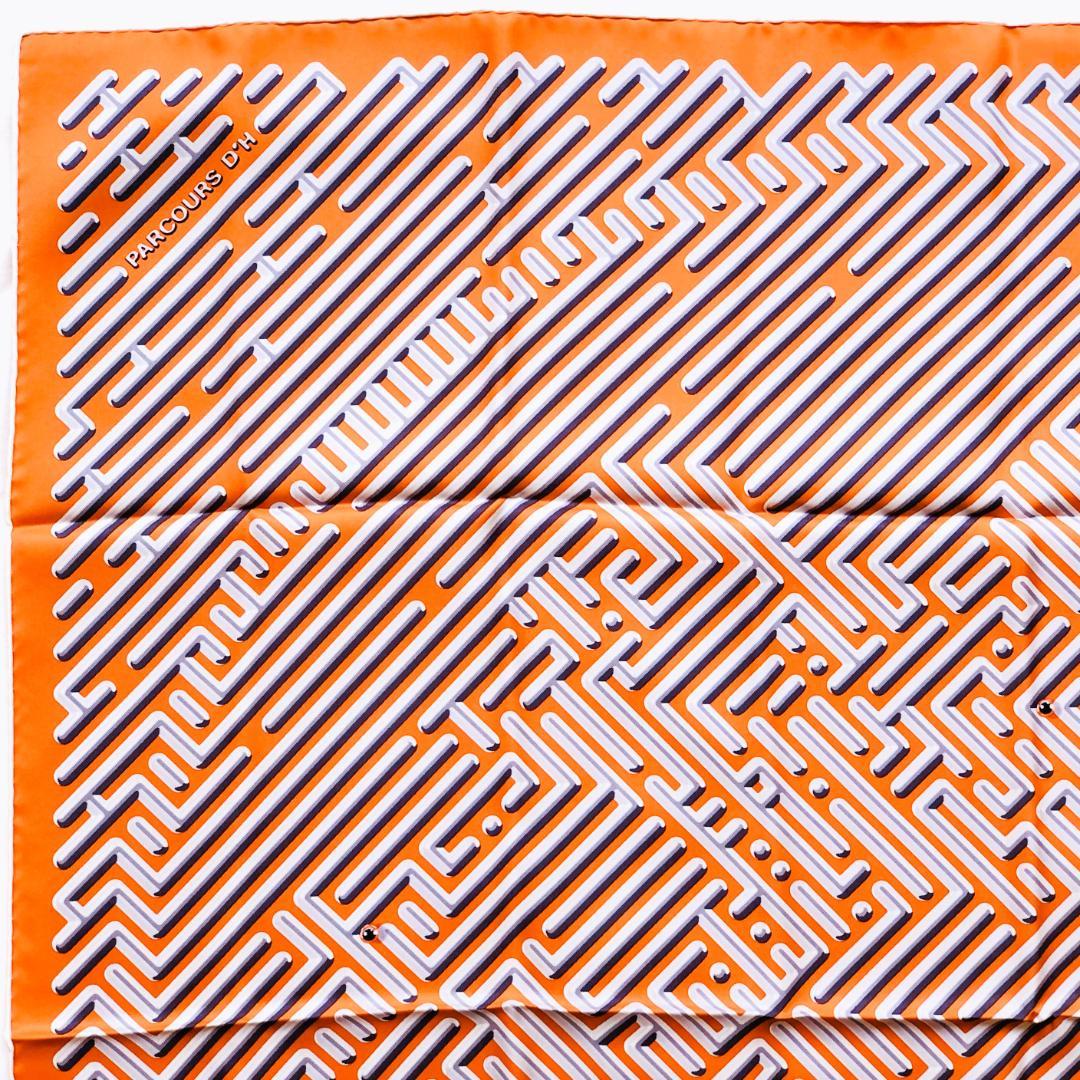 HERMES エルメス カレ90 Hの迷宮 PARCOURS D’H 美品