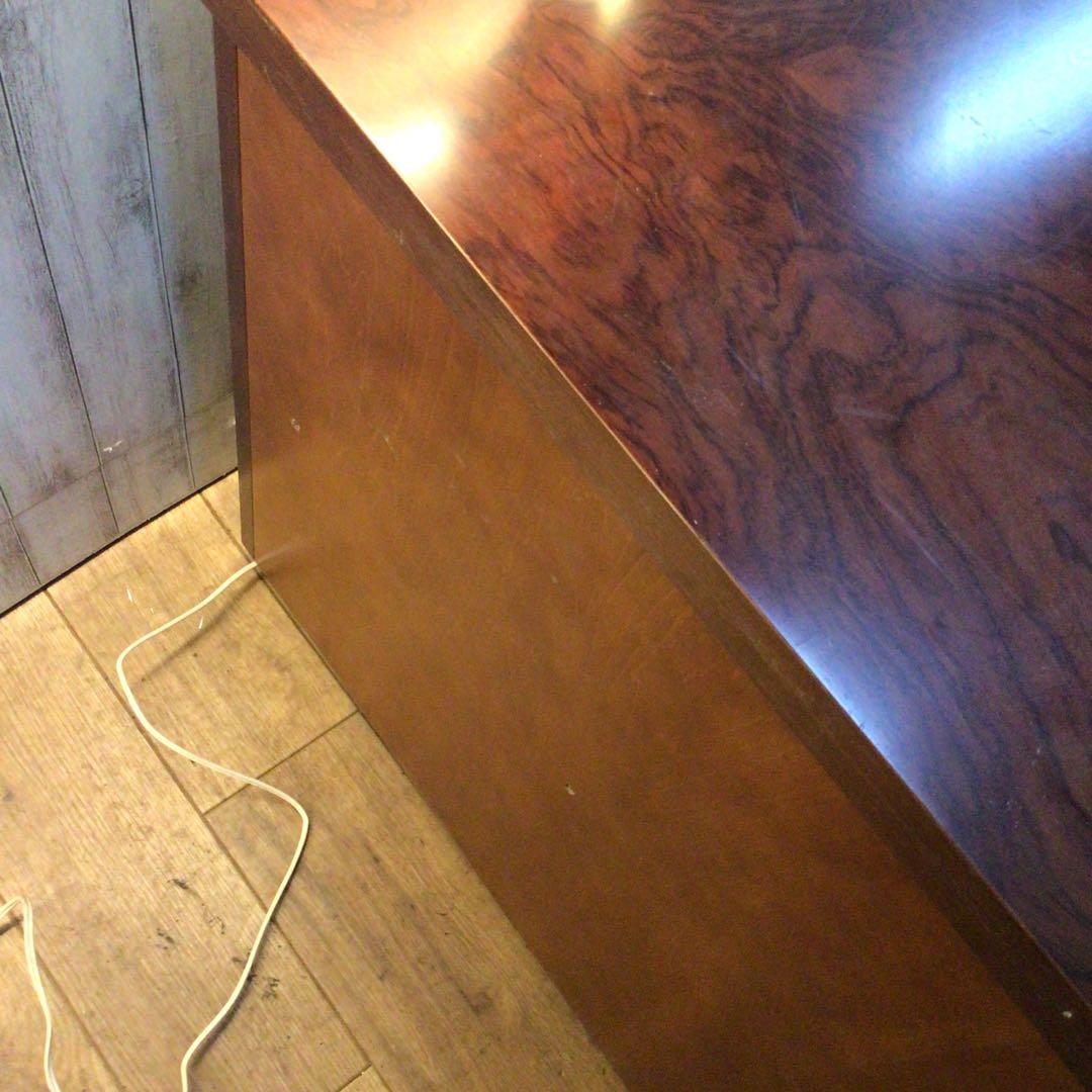 オールド　カリモク家具 コーナーテーブル