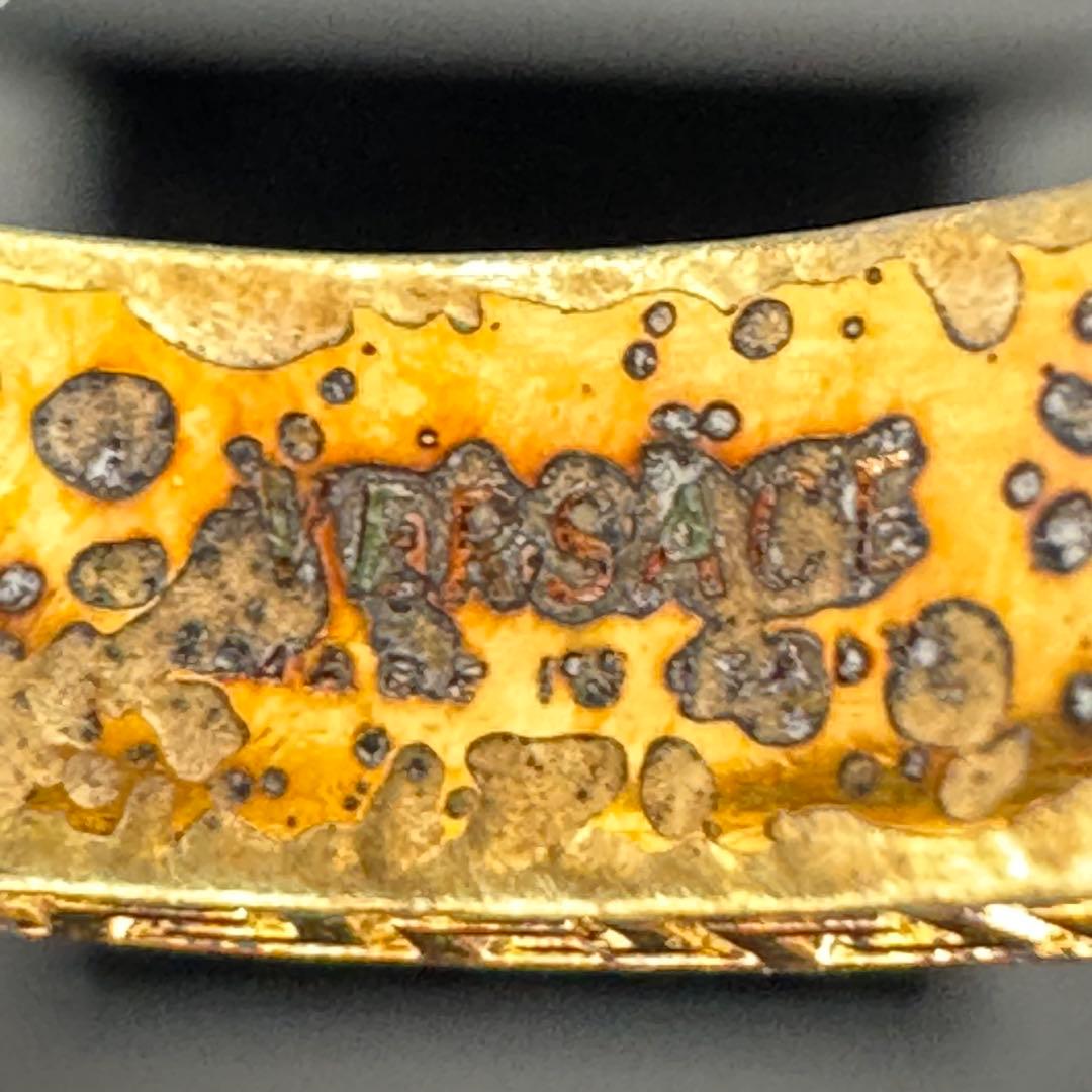 箱付き　versace ヴェルサーチ メデューサ グレカ　GP リング ゴールド