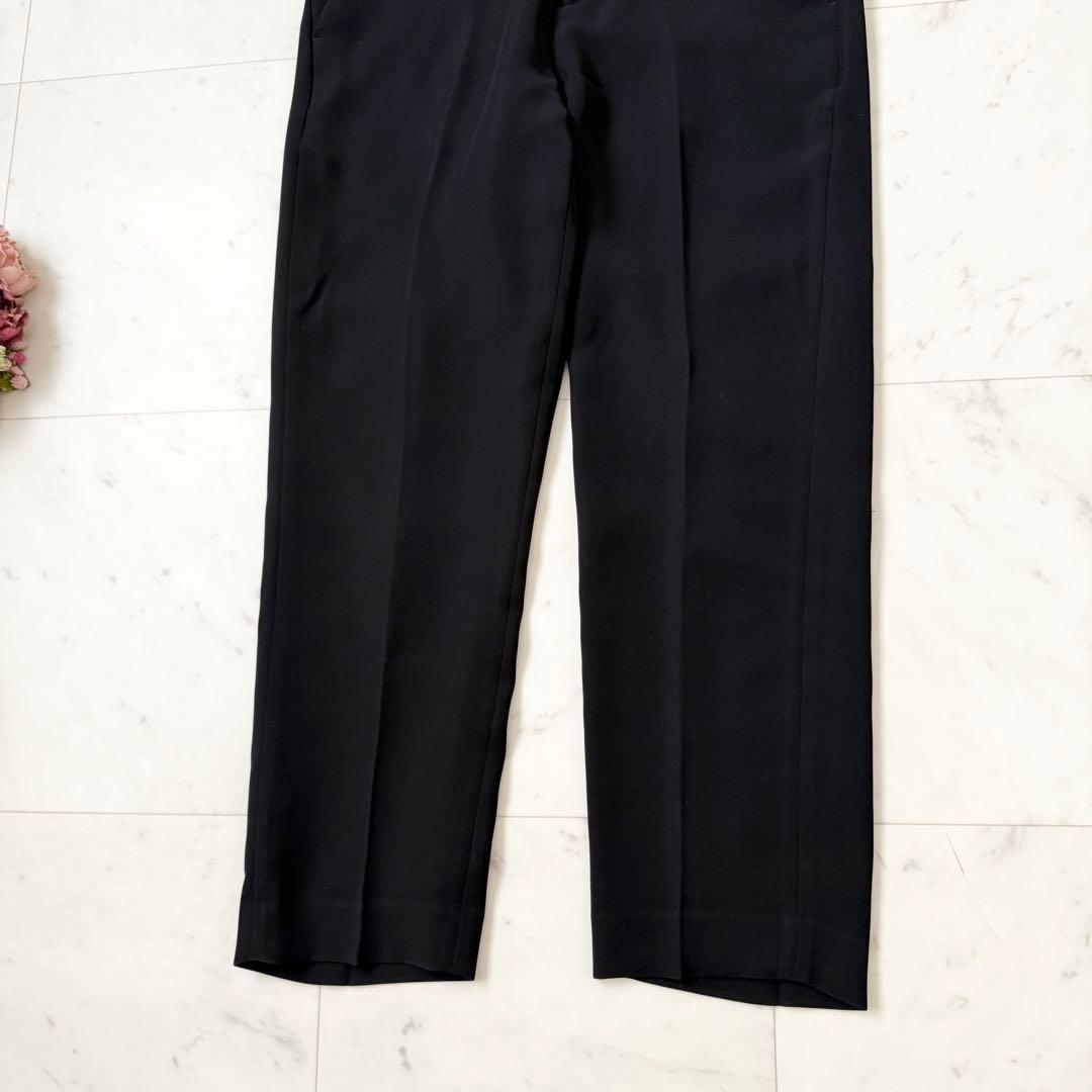 人気❤️ユナイテッドアローズ　パンツスーツ　ノーカラージャケット　ブラック　L
