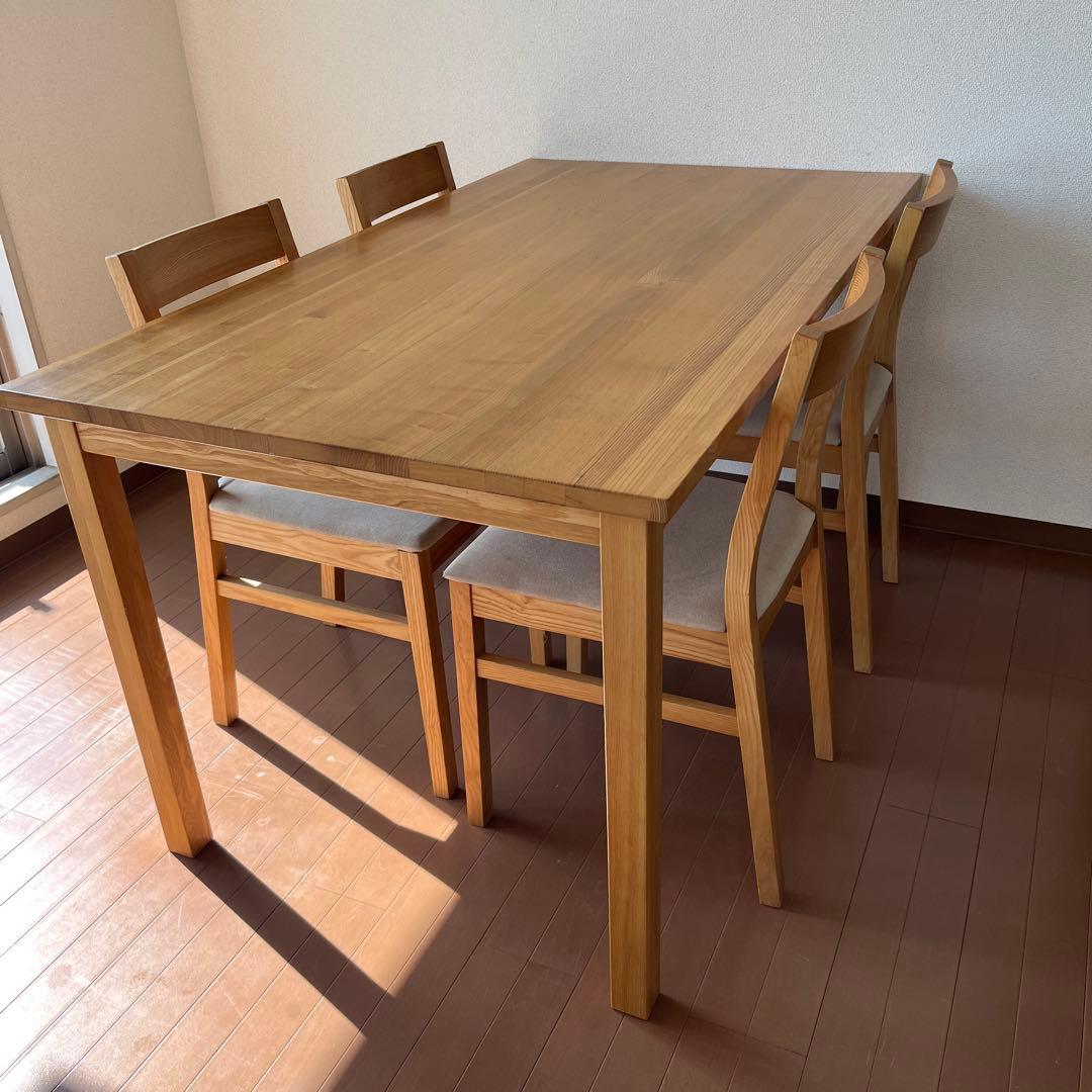 【送料込 2脚セット】①無印良品 ダイニングチェア 椅子 ダイニングテーブル