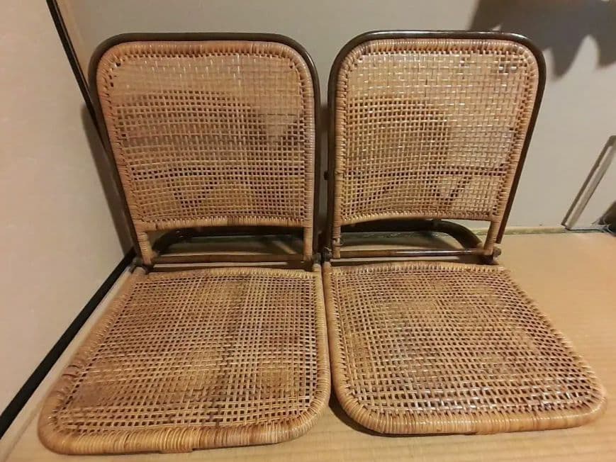 折りたたみ座椅子2脚セット