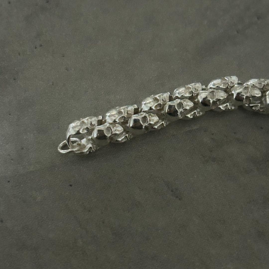 G*2様 【早い者勝ち】VINTAGE メンズレトロS925金のネックレス シル