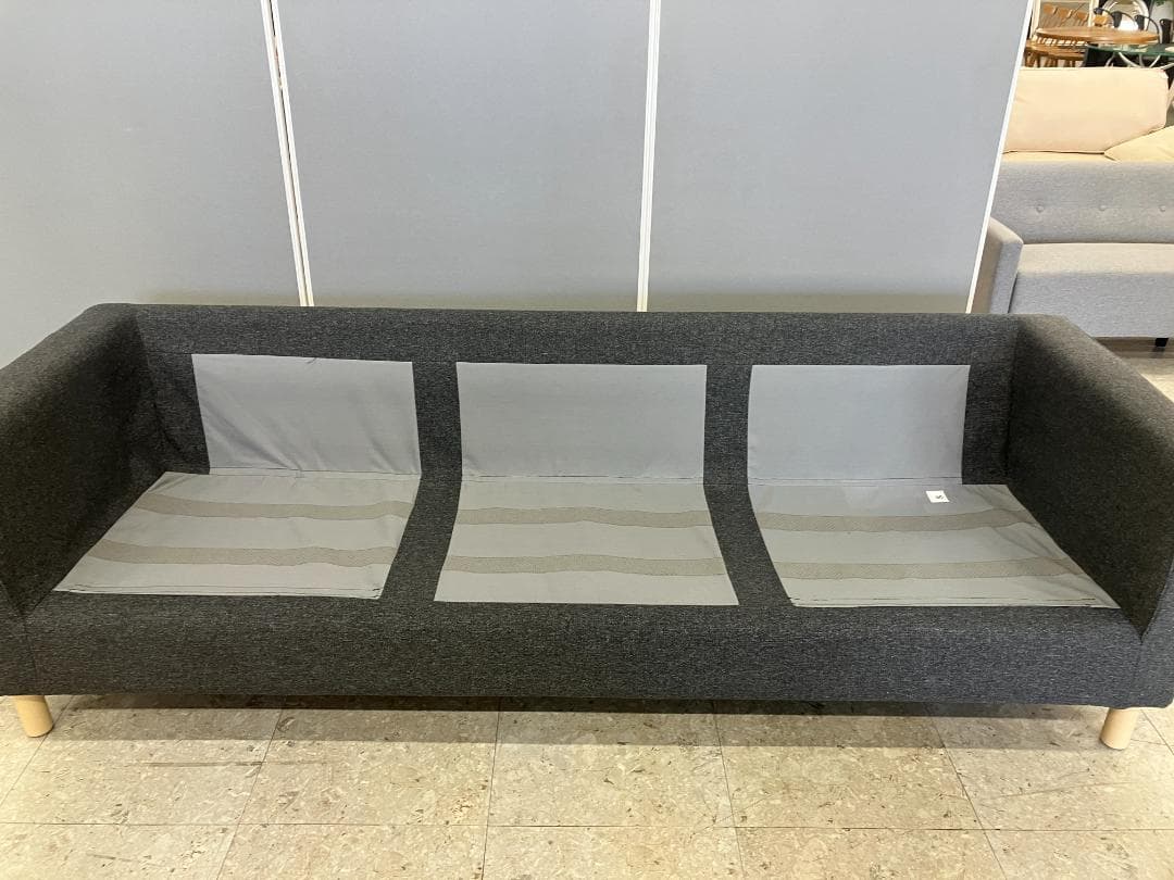 IKEA 3人掛けソファ PARUP グレー