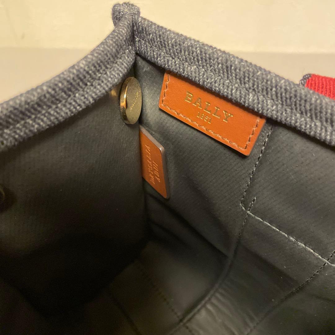 コ*ザ様 BALLY トートバッグ キャンバス ネイビー インディゴ