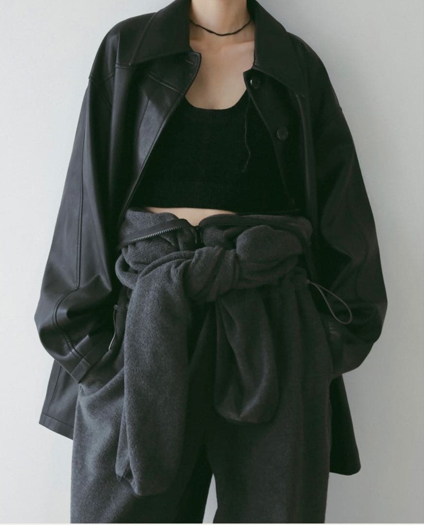 【新品未使用】アンヌークanuke Ecoleather Over Jacket