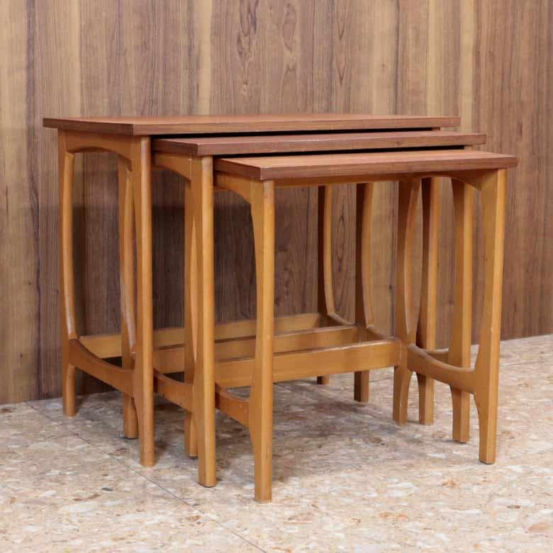 ネストテーブル 3Pセット チーク ヴィンテージ イギリス ミッドセンチュリー