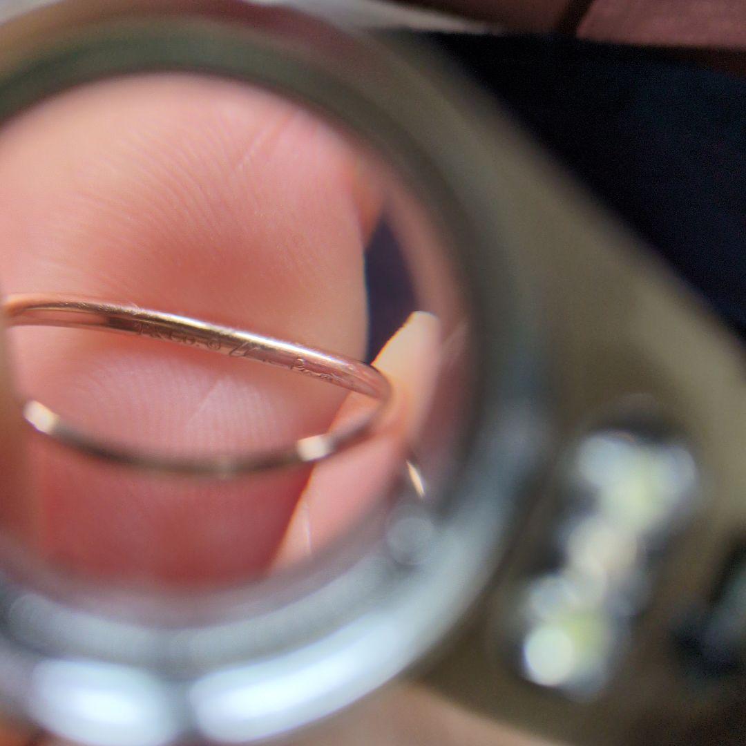 ティファニー シングルロウ リング 750 rg 6.5号 美品 現行品