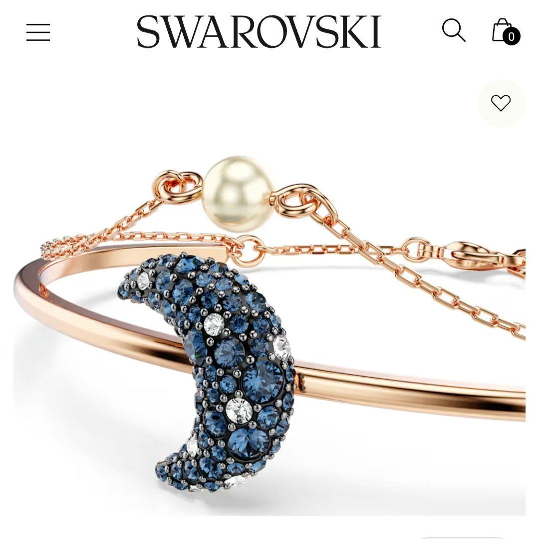 新品 箱付 SWAROVSKI Luna バングル スワロフスキー ブレスレット
