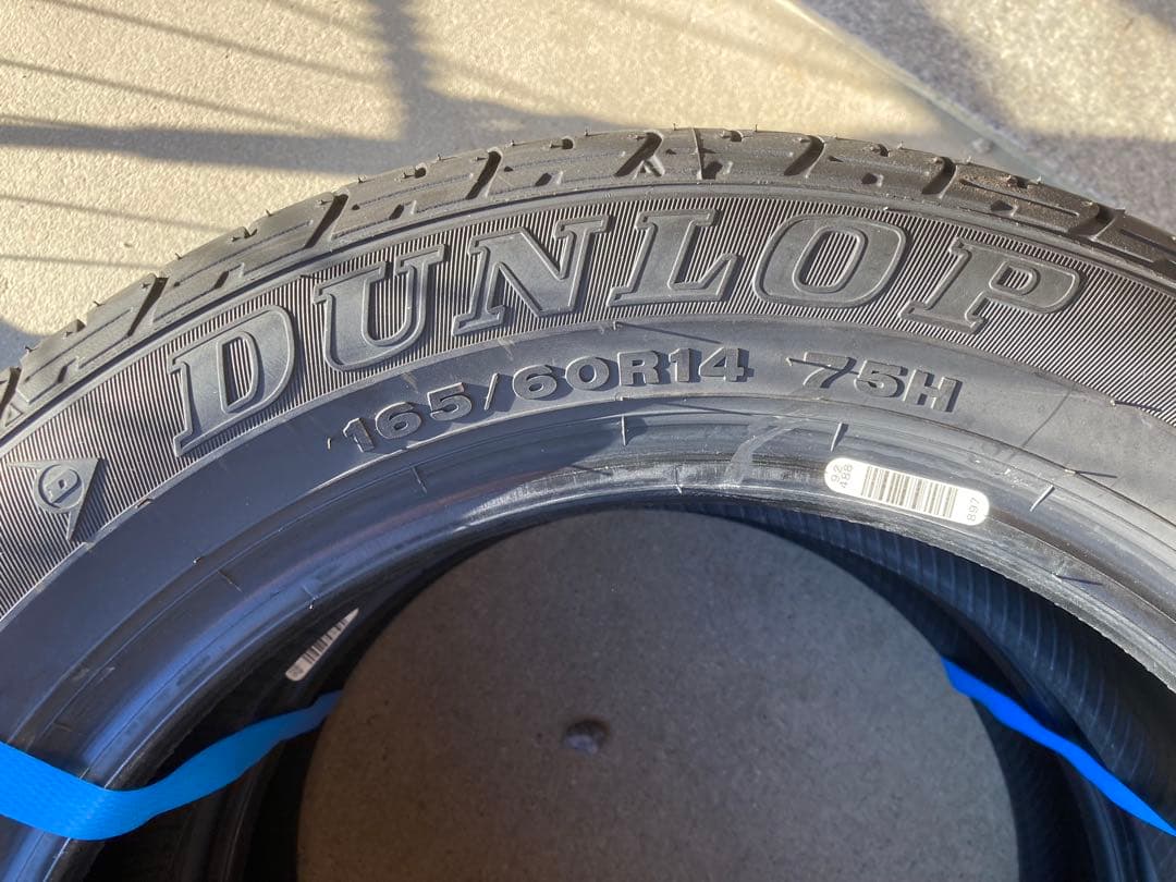 エブリィワゴンda17w　新車外し　ダンロップ165/60r14 4本セット