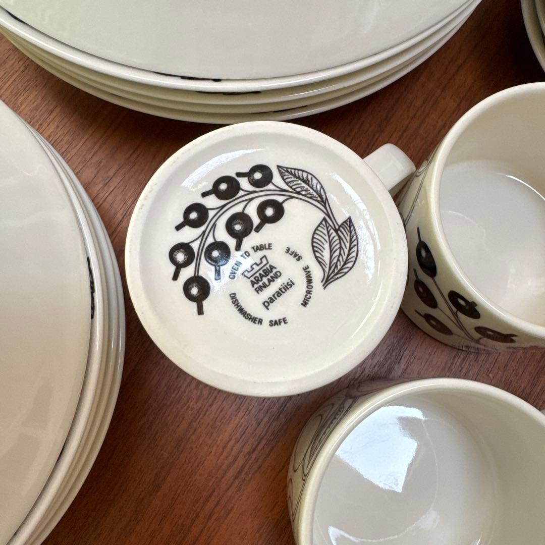 アラビア　ブラックパラティッシ　食器セット 各5 20点