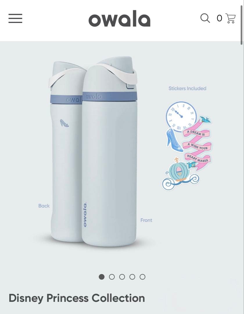 日本未入荷owala Cinderella オワラ　ディズニー　シンデレラ