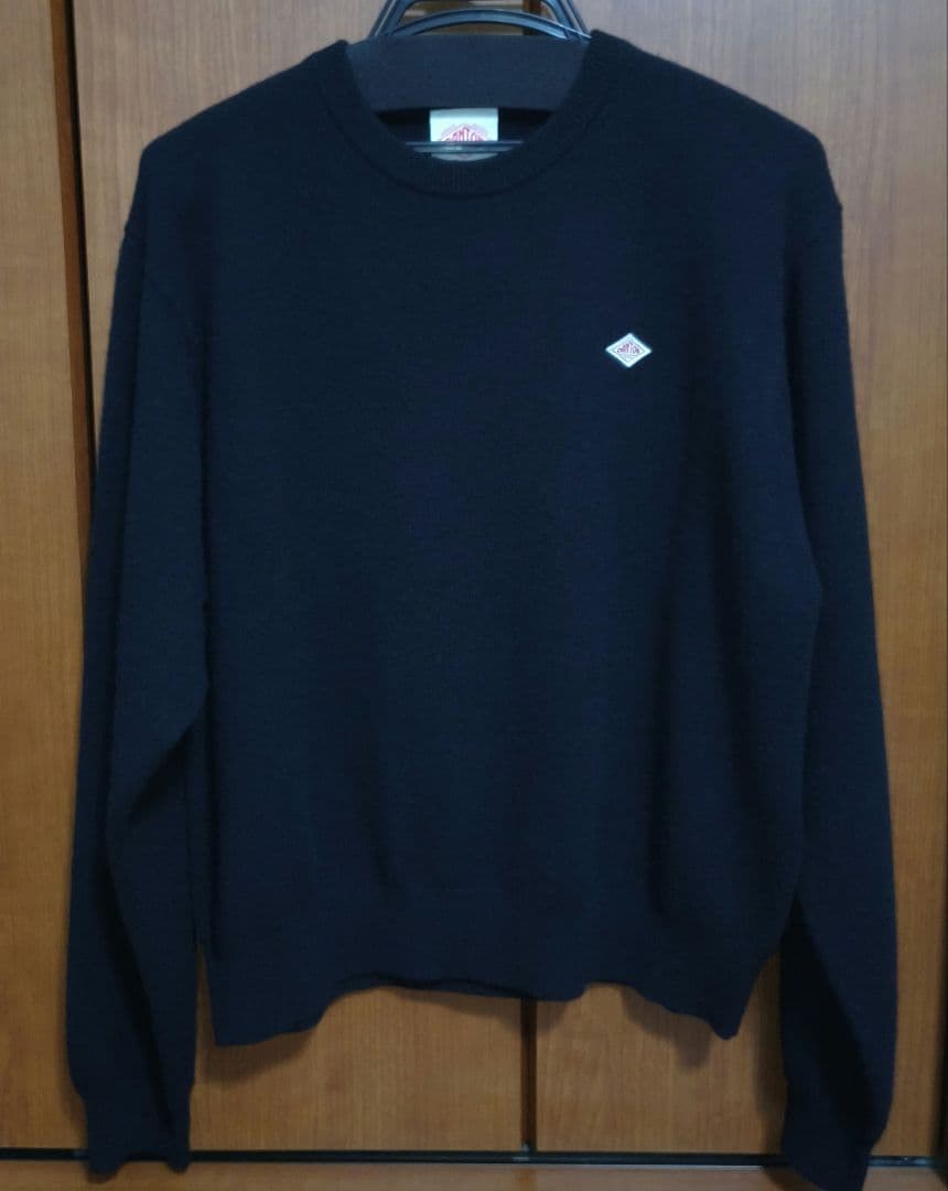 DANTON レディース ラムウール クルーネックニット