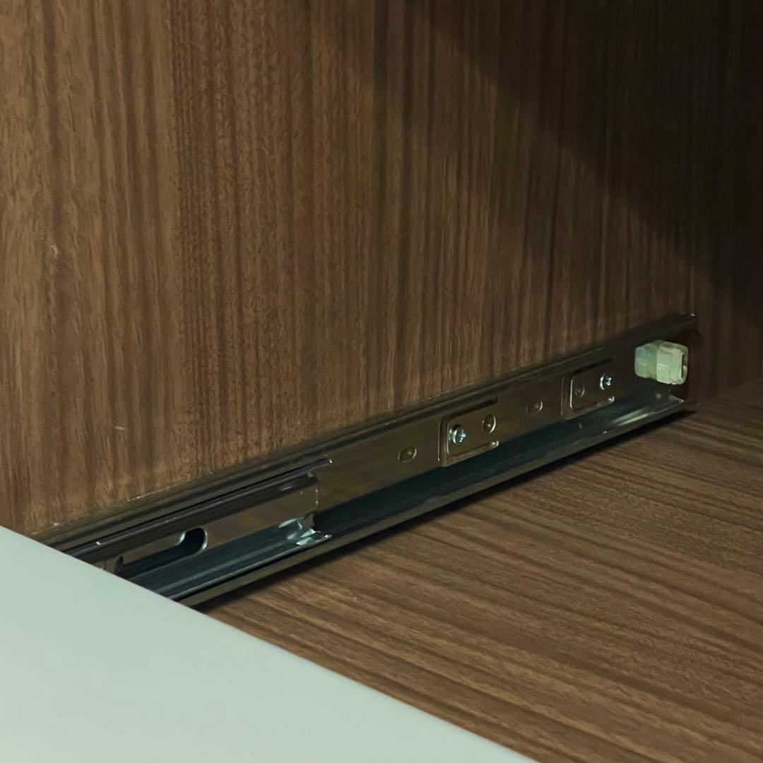 【美品】ニトリ キッチン収納カウンター 22年製 コンセント付き 木目調