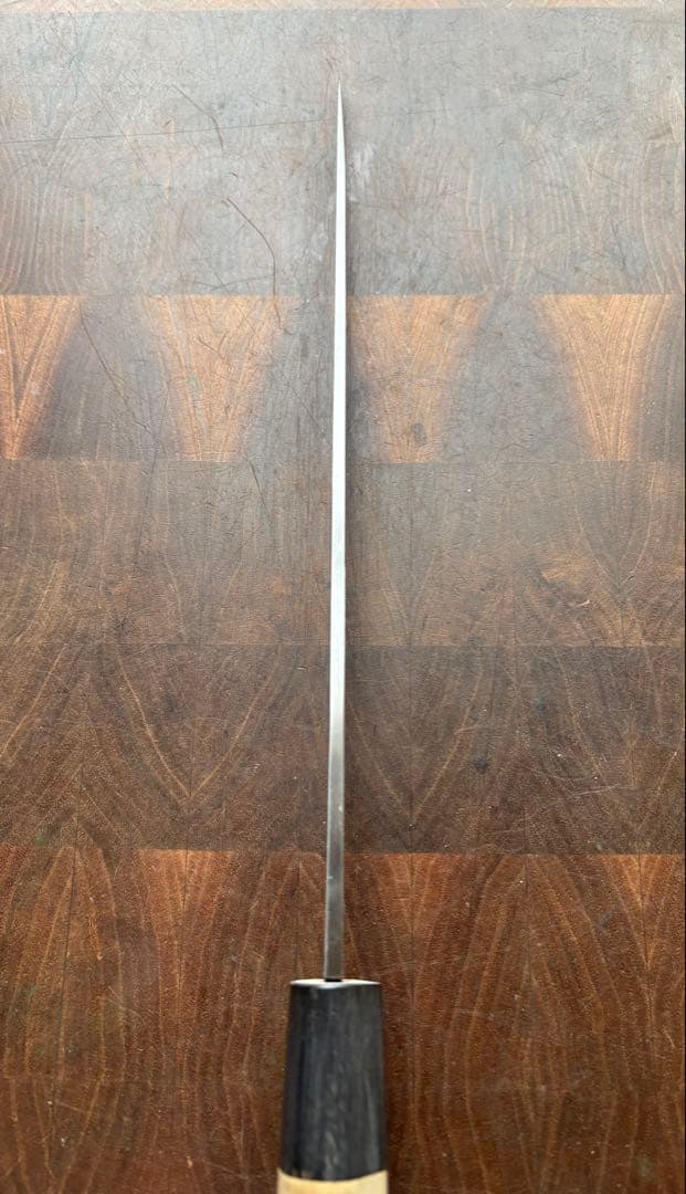 堺打刃物　霞　柳刃　240mm 包丁　白鋼　和包丁　 刺身　研ぎ磨き済　釣り