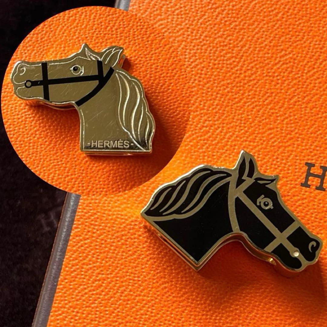 エルメス カドリージュ ツイリーリング ゴールド 馬