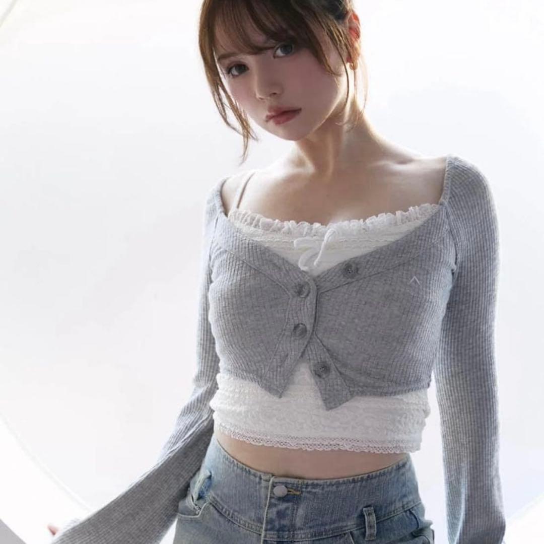 トップス andmary Clala layered set