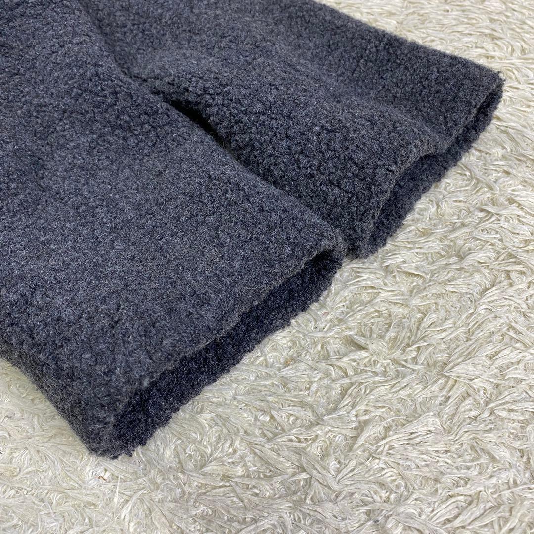 【極美品】23区 ボアジャージードロップショルダーコート 大きいサイズ 46