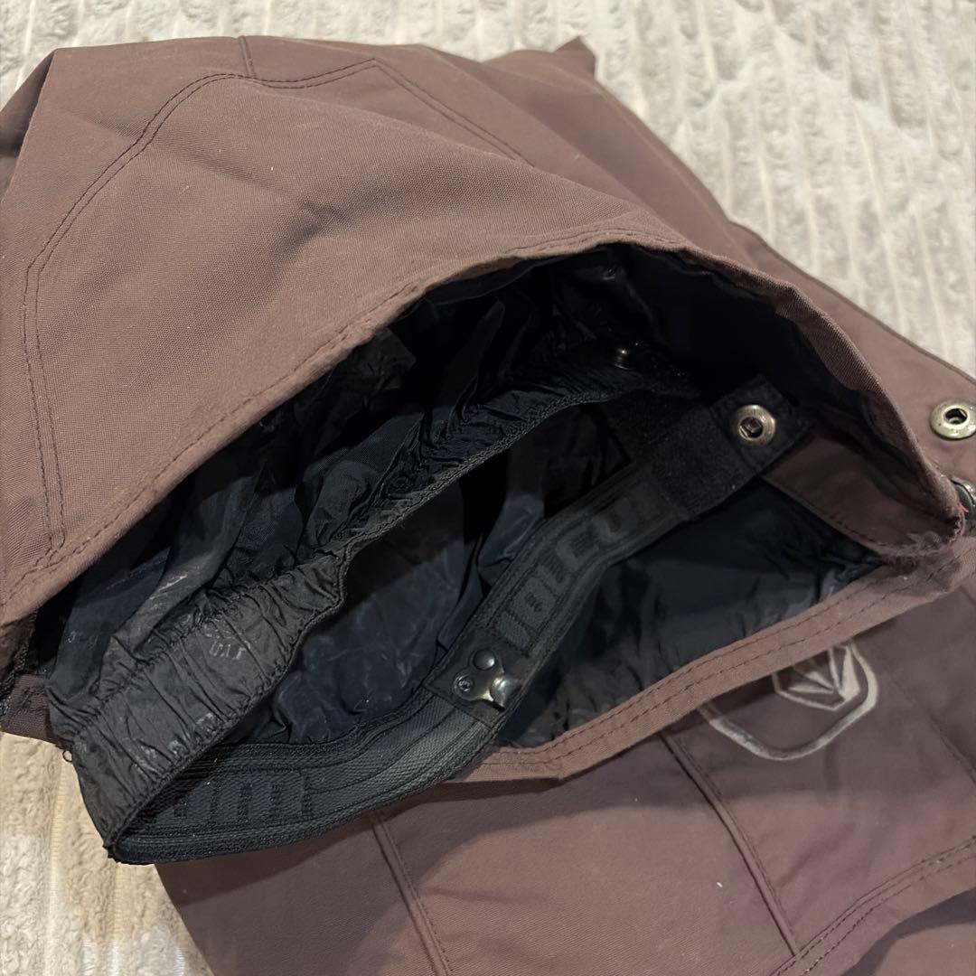 VOLCOMスノーボードウェア上下セットブラック/ブラウンM