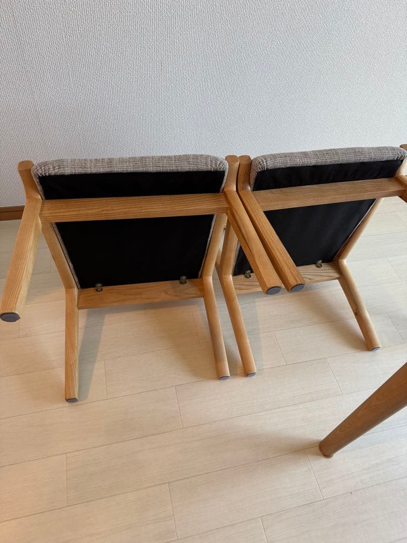 定価49580円　北欧風　天然木 ダイニング3点セット