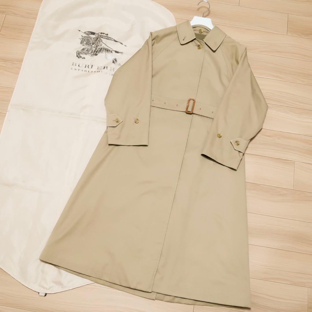 一枚袖 英国製 ヴィンテージ BURBERRY ステンカラーコート バーバリー