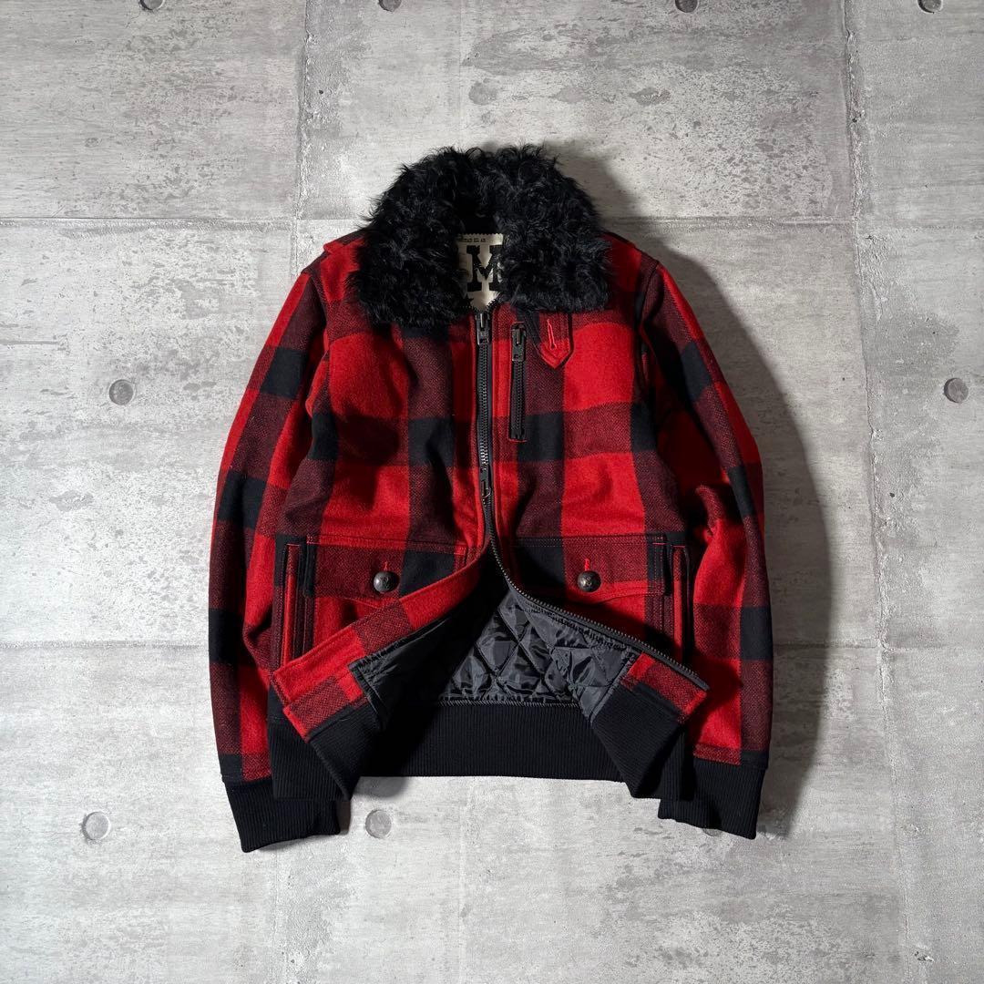 ジャケット・アウター 00s archive far check wool jacke y2k