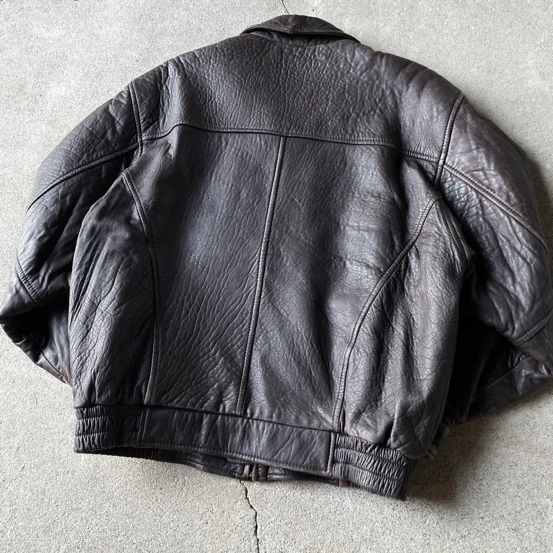 90s real leather bomber jacket 本革 a2 g1